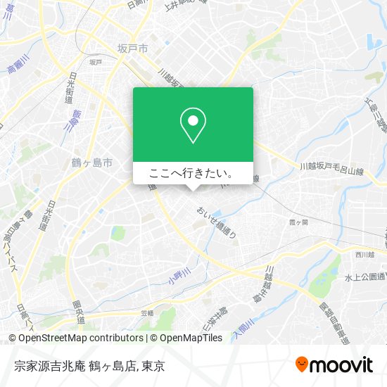 宗家源吉兆庵 鶴ヶ島店地図