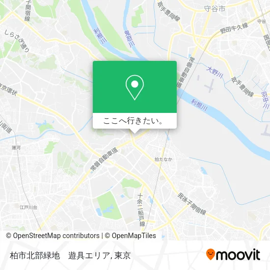 柏市北部緑地　遊具エリア地図