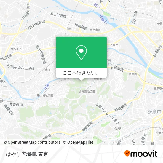 はやし広場横地図
