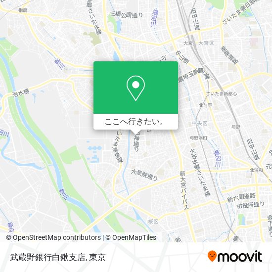 武蔵野銀行白鍬支店地図