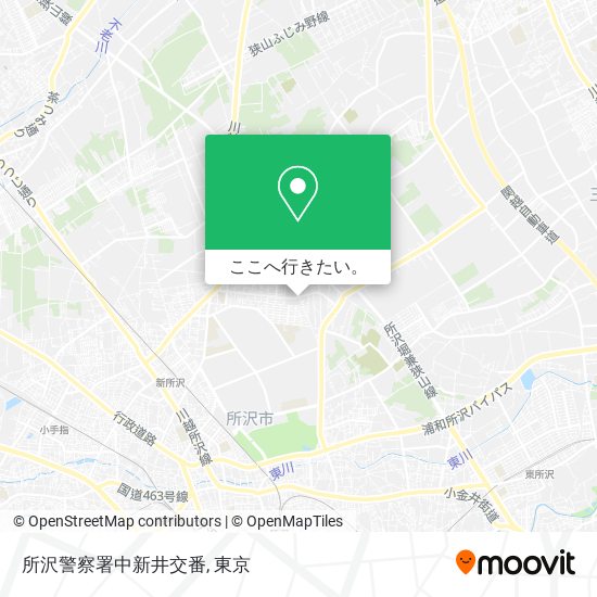 所沢警察署中新井交番地図