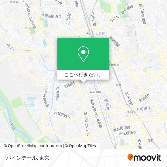 パインテール地図