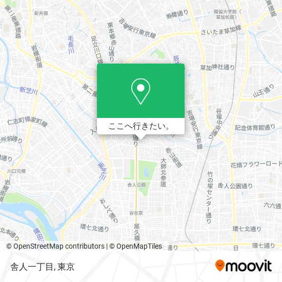舎人一丁目地図