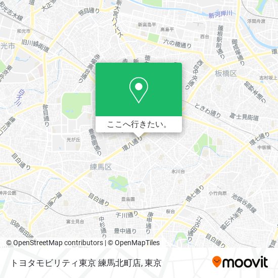 トヨタモビリティ東京 練馬北町店地図