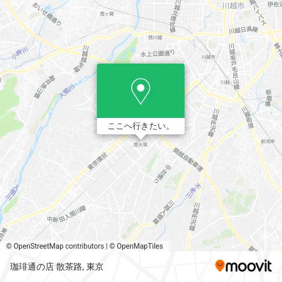 珈琲通の店 散茶路地図