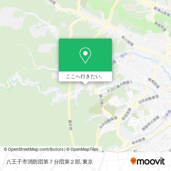 八王子市消防団第７分団第２部地図