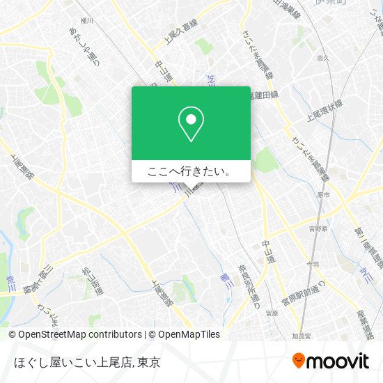 ほぐし屋いこい上尾店地図