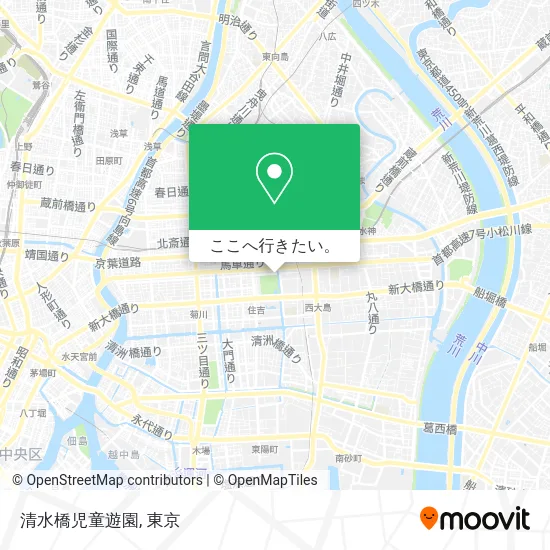 清水橋児童遊園地図