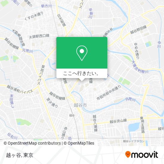 越ヶ谷地図