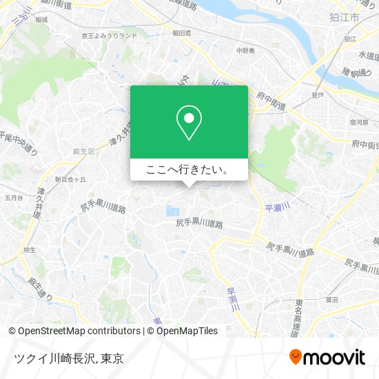 ツクイ川崎長沢地図