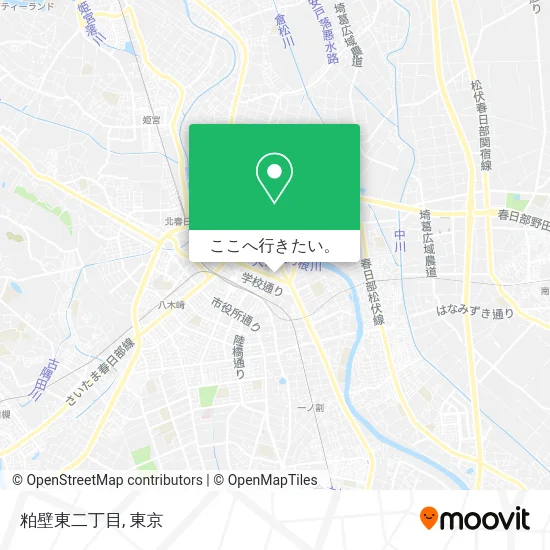 粕壁東二丁目地図