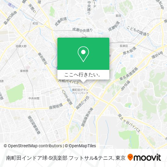 南町田インドア球-S倶楽部 フットサル&テニス地図