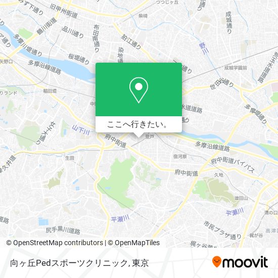 向ヶ丘Pedスポーツクリニック地図