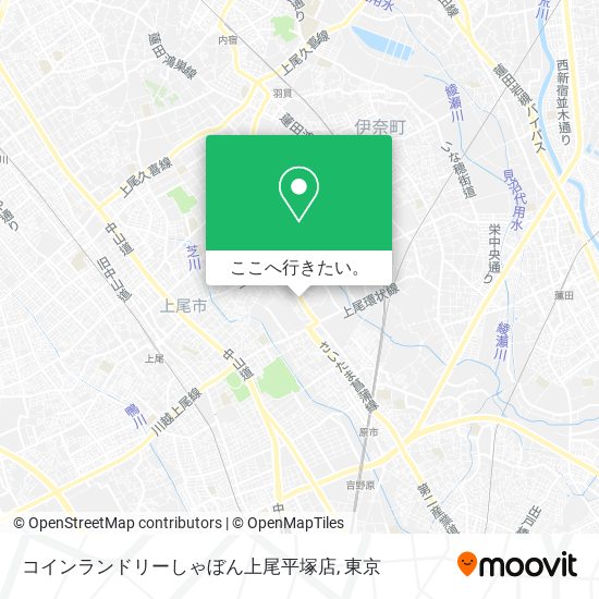 コインランドリーしゃぼん上尾平塚店地図