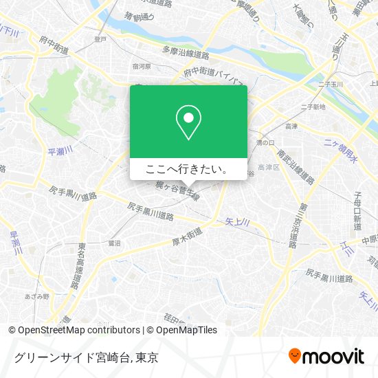 グリーンサイド宮崎台地図