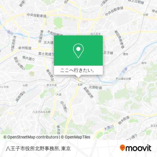 八王子市役所北野事務所地図
