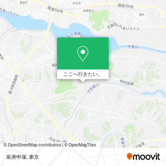 泉庚申塚地図