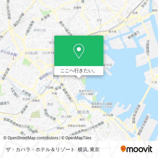 ザ・カハラ・ホテル＆リゾート 横浜地図