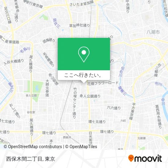 西保木間二丁目地図