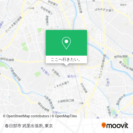 春日部市 武里出張所地図