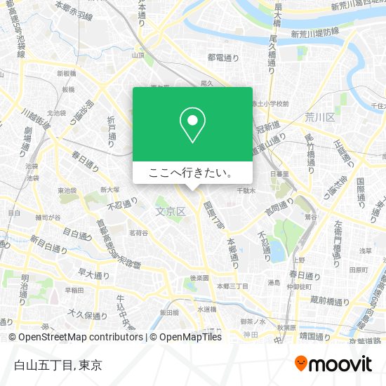白山五丁目地図