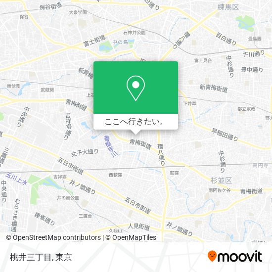 桃井三丁目地図