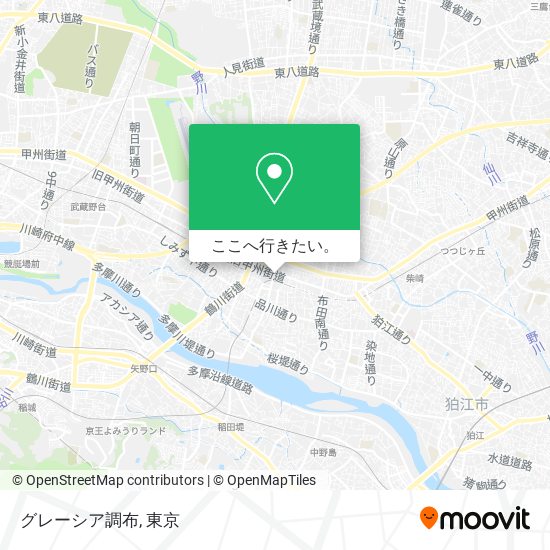 グレーシア調布地図