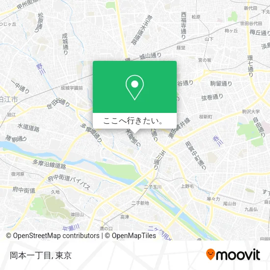 岡本一丁目地図
