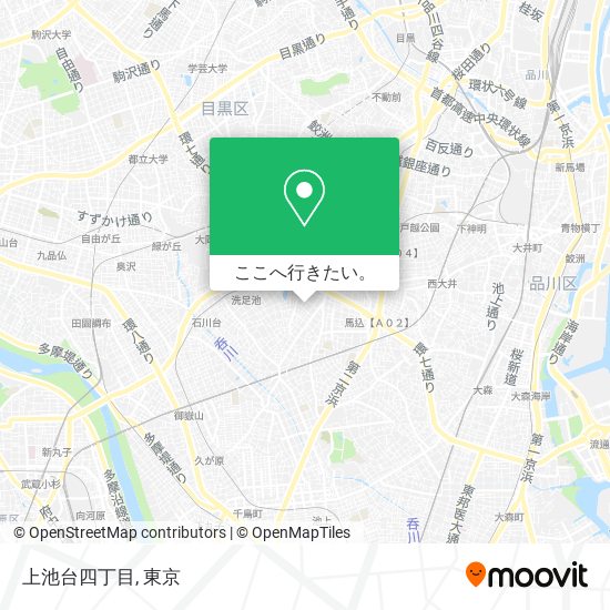 上池台四丁目地図