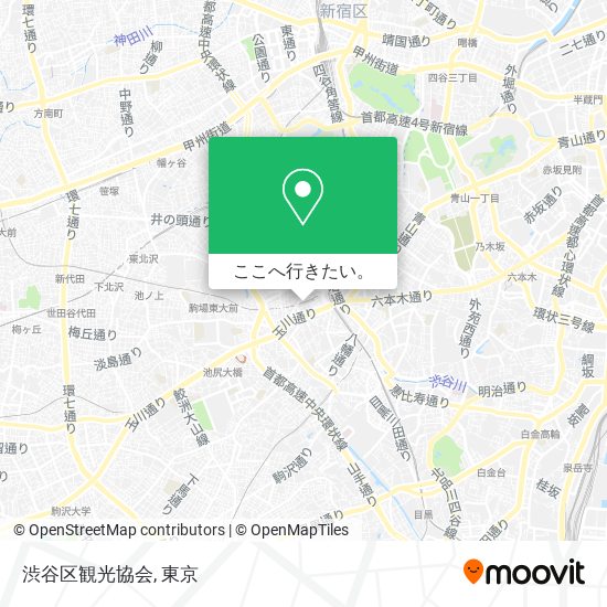 渋谷区観光協会地図