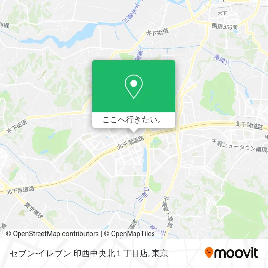 セブン-イレブン 印西中央北１丁目店地図