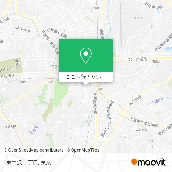 東中沢二丁目地図