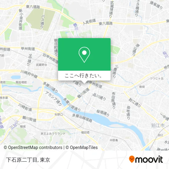 下石原二丁目地図
