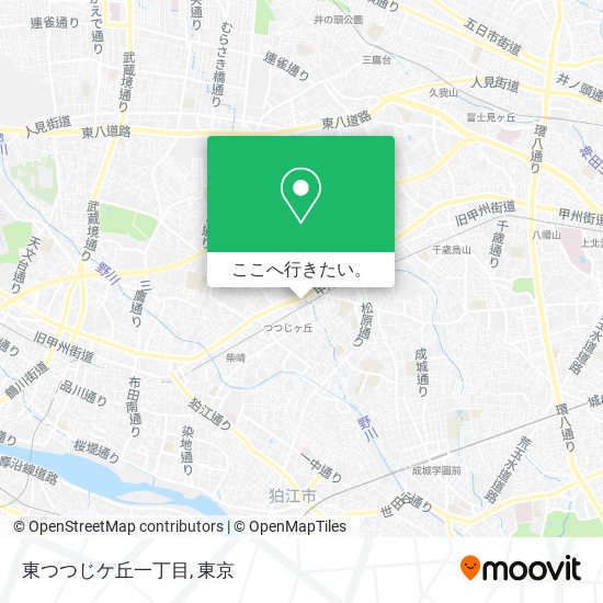 東つつじケ丘一丁目地図