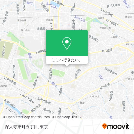 深大寺東町五丁目地図