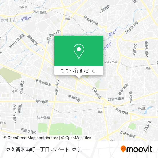 東久留米南町一丁目アパート地図