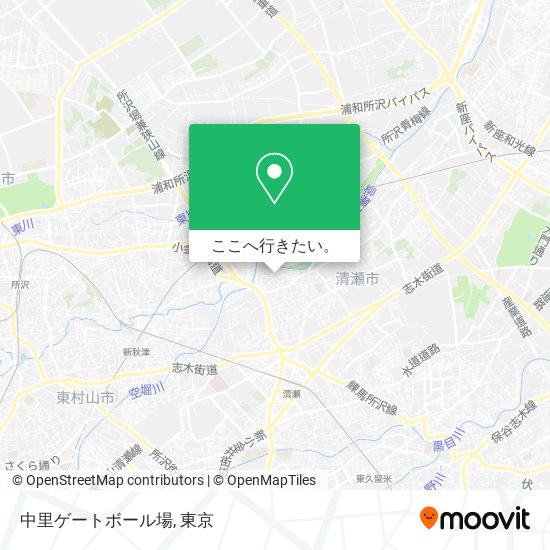 中里ゲートボール場地図