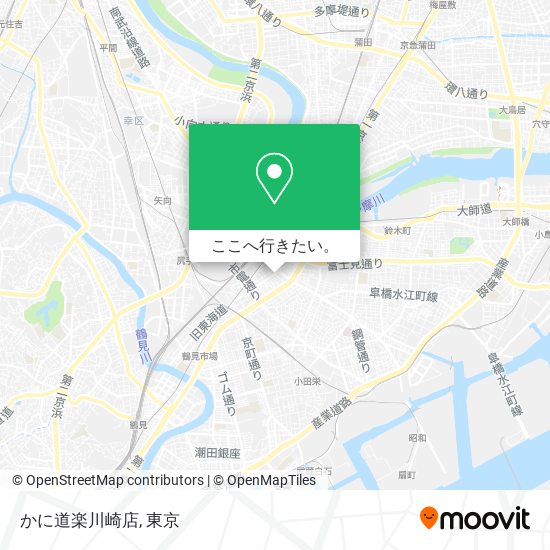 かに道楽川崎店地図