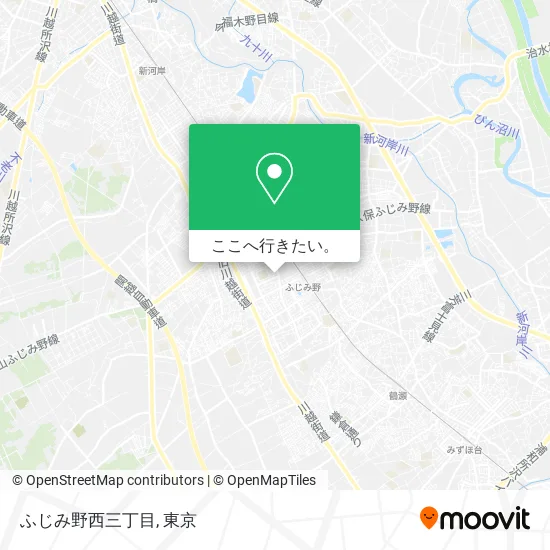 ふじみ野西三丁目地図