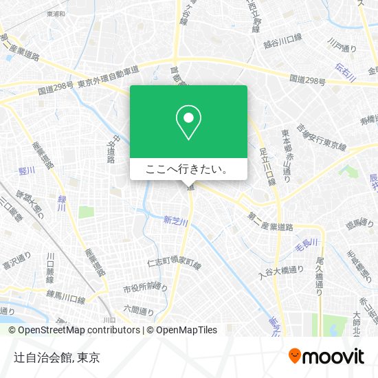 辻自治会館地図