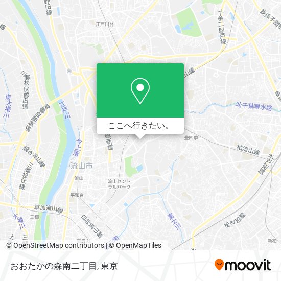 おおたかの森南二丁目地図