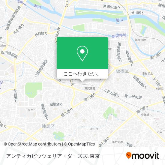 アンティカピッツェリア・ダ・ズズ地図