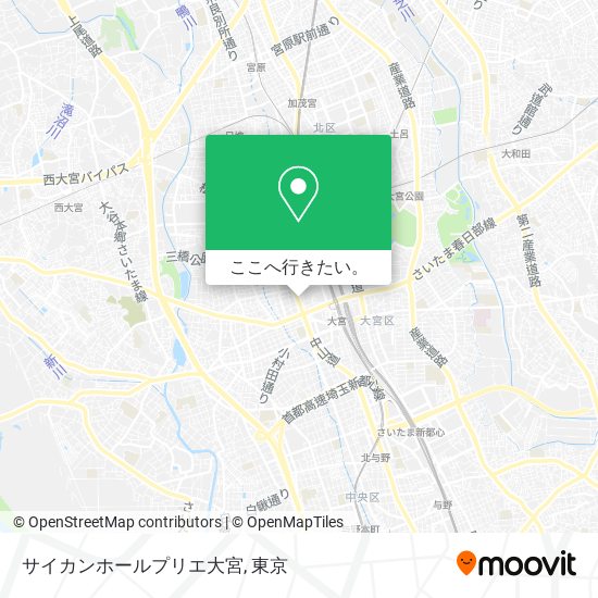 サイカンホールプリエ大宮地図