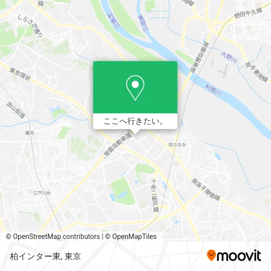 柏インター東地図