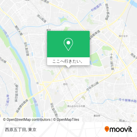 西原五丁目地図
