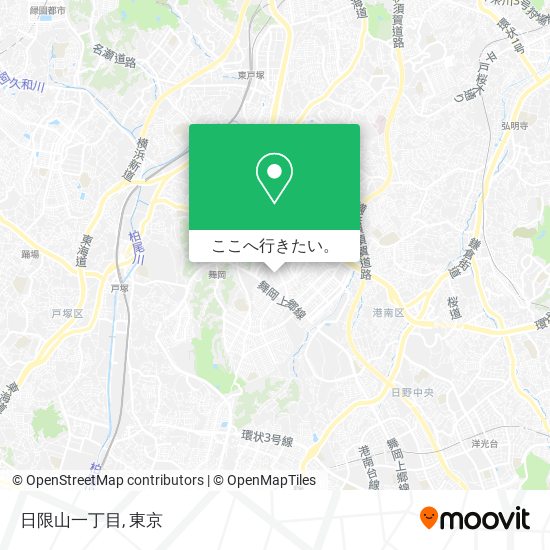 日限山一丁目地図