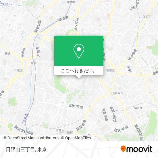 日限山三丁目地図