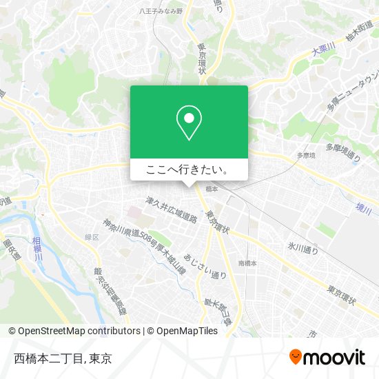 西橋本二丁目地図