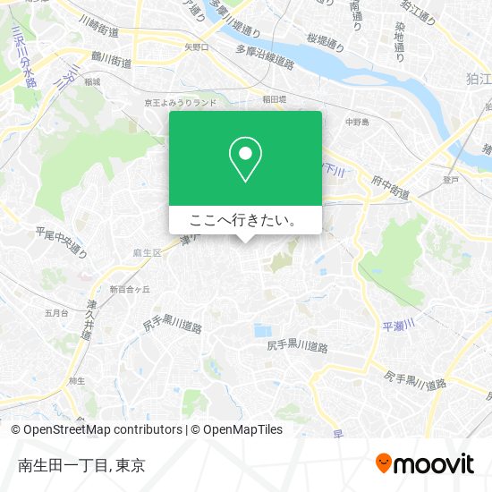南生田一丁目地図