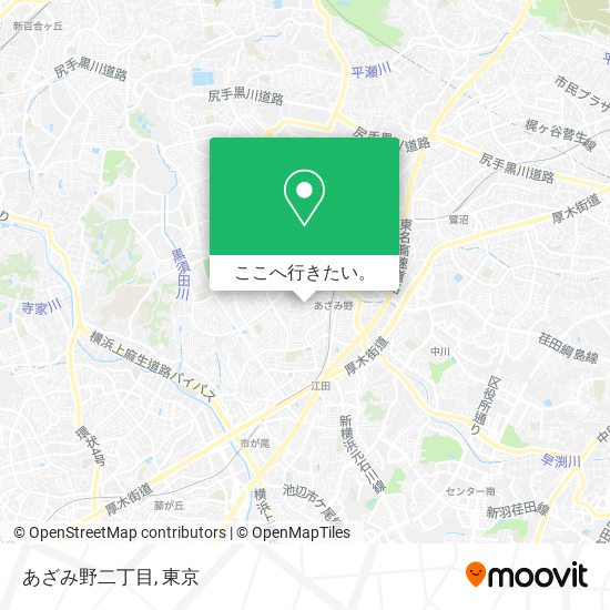 あざみ野二丁目地図